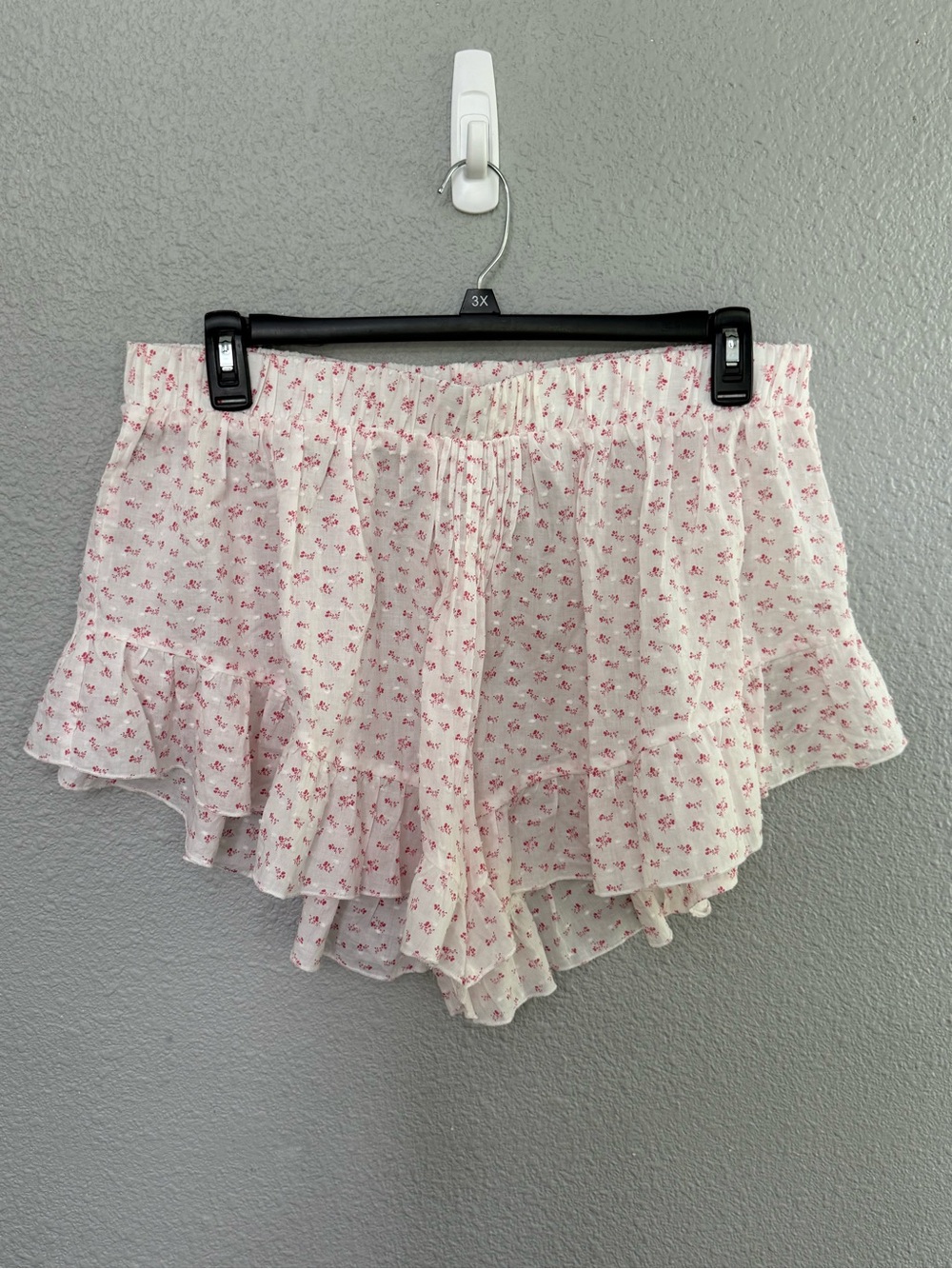Papinelle Pink Lemonade Ditsy Pajama Shorts Size Large